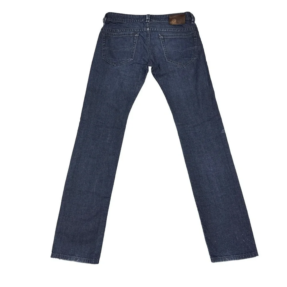 Diesel Industry Thavar Jeans Mens 30x34 Slim Skinny Distressed Blue Denim‎